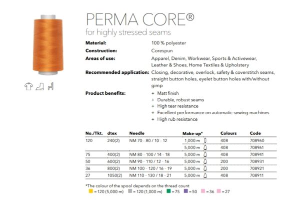 Filo per cucire PolyPoly Perma Core - imagine 5