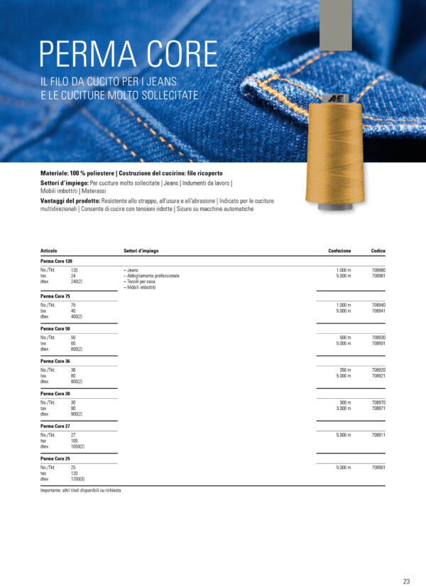 Filo per cucire PolyPoly Perma Core - imagine 10